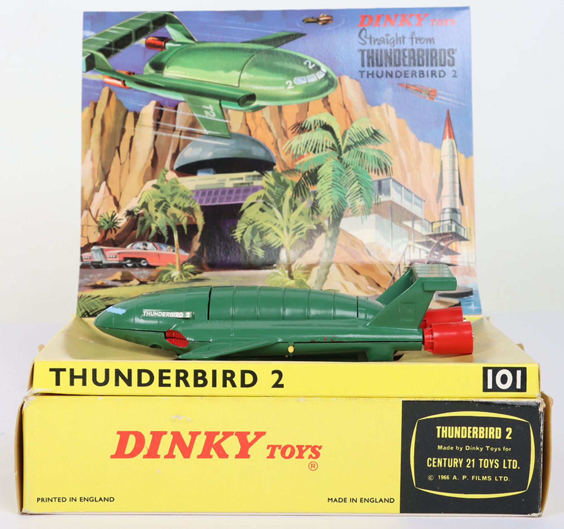 Dinky Toys Boxed 101 Thunderbirds 2 & 4 Straight From TV series ‘Thunderbirds’ - Image 4 of 5