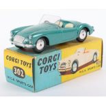 Corgi Toys Boxed 302 M.G.A. sports Car
