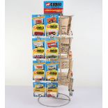 Corgi Junior Shop Display Wire Spinning Stand, ‘Corgi Juniors Look out for Whizzwheels models’