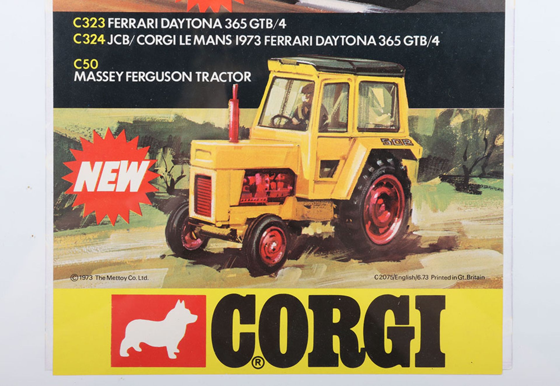 Corgi New C50 Massey Ferguson Tractor original shop poster - Image 3 of 3