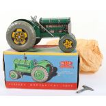 Mettoy Playthings Heavy Steel Mechanical Farm Tractor