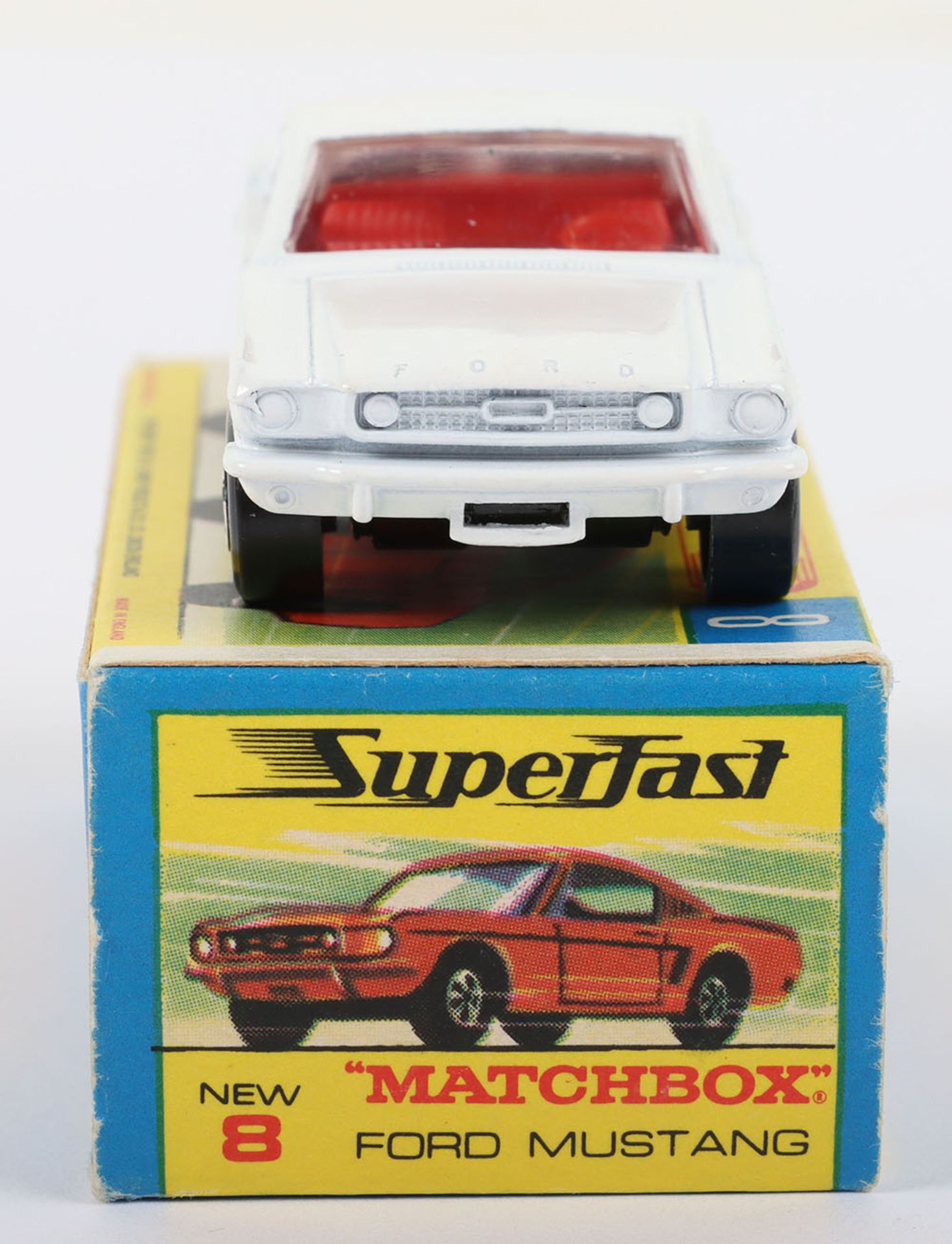 Matchbox Lesney Superfast 8e Ford Mustang white body - Image 3 of 5