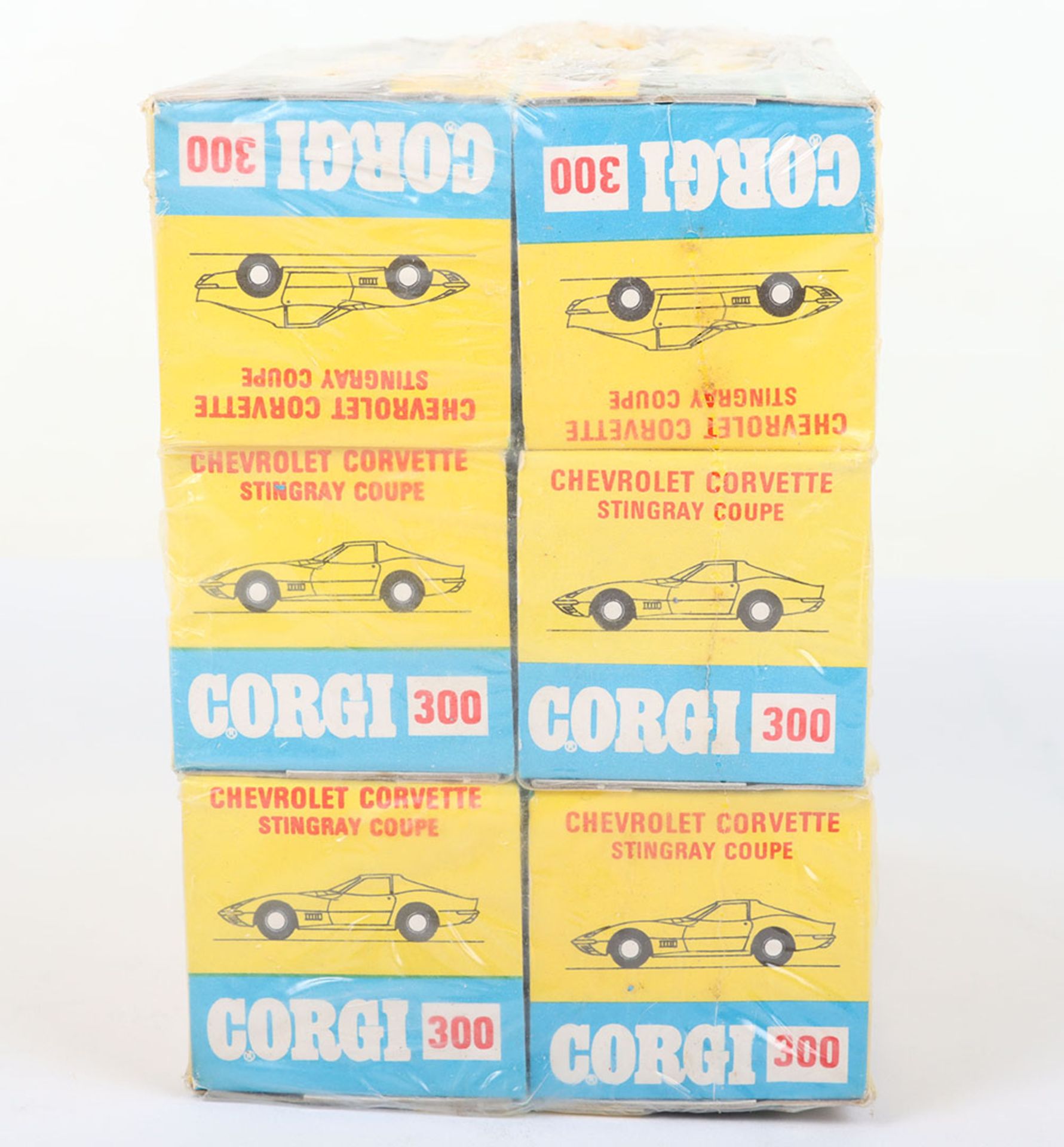 Rare Corgi Trade Pack of six 300 Chevrolet Corvette Stingray Coupe Models ‘Golden Jacks’ - Image 4 of 7