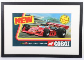 Corgi Whizzwheels New C159 Patrick Eagle 1973 Indianapolis Winner Racing Car original shop poster