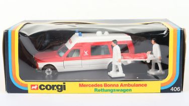 Corgi 406 Mercedes Bonna Ambulance Danish Issue