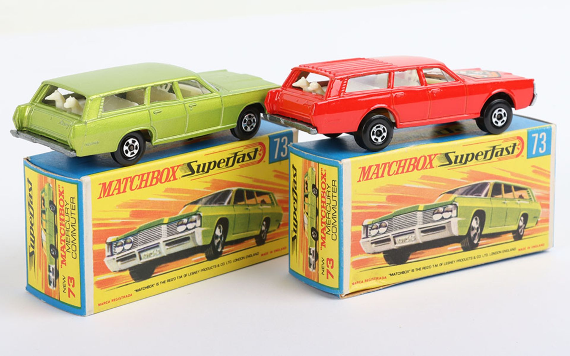 Two Boxed Matchbox Lesney Superfast 73c Mercury Commuters - Image 2 of 5