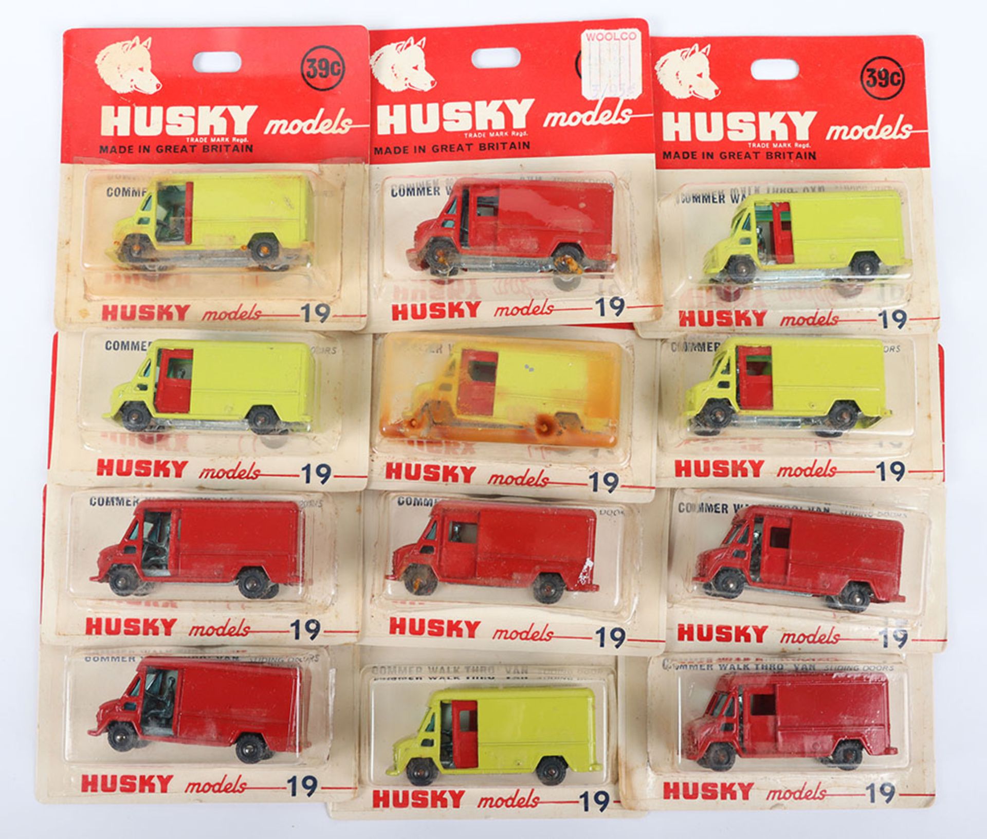 Scarce Husky Models Trade Box of (12) 1 DOZ 19 Commer Walk Thro Vans - Image 2 of 3