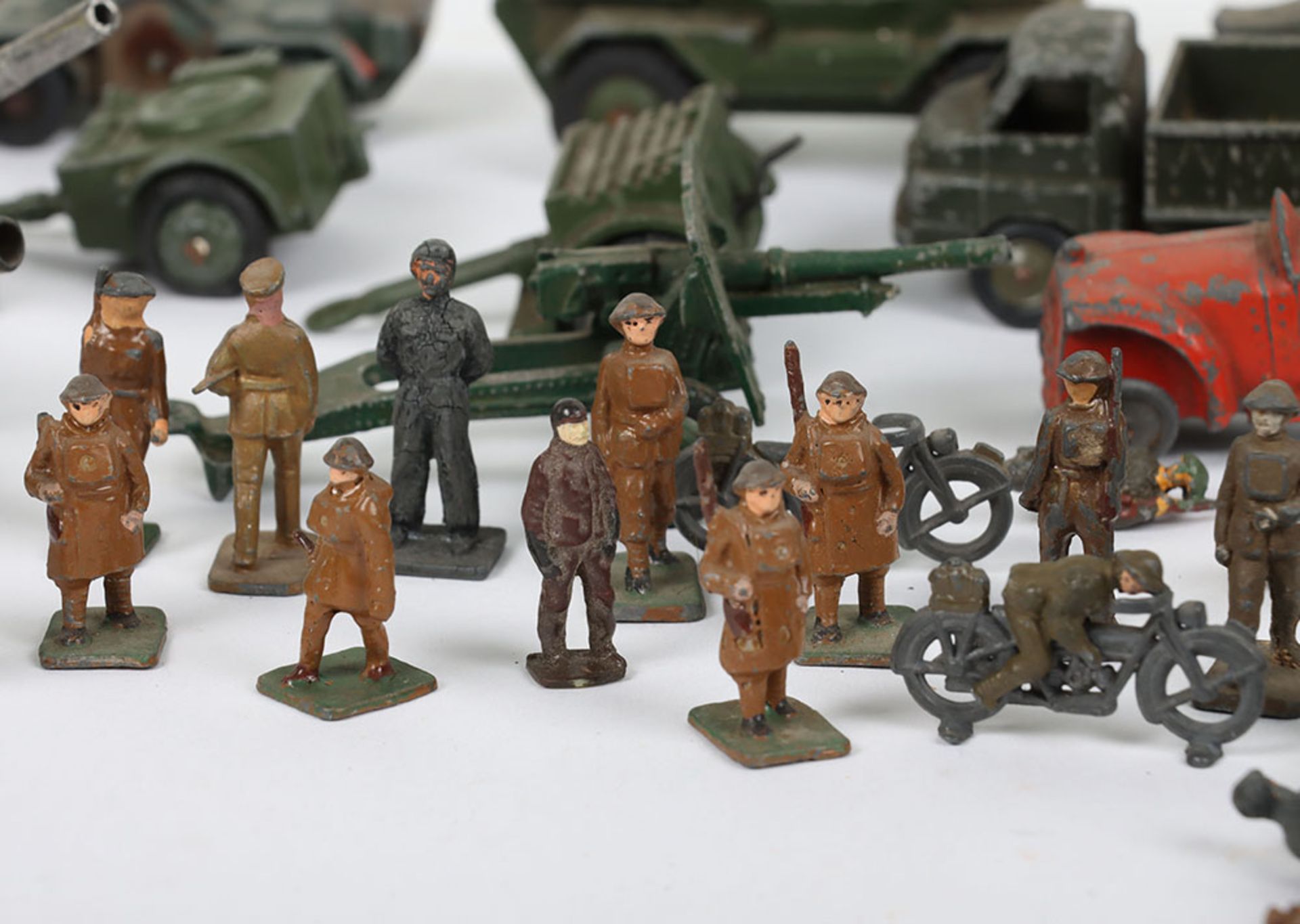 Collection of Dinky and other playworn Military vehicles - Image 3 of 4