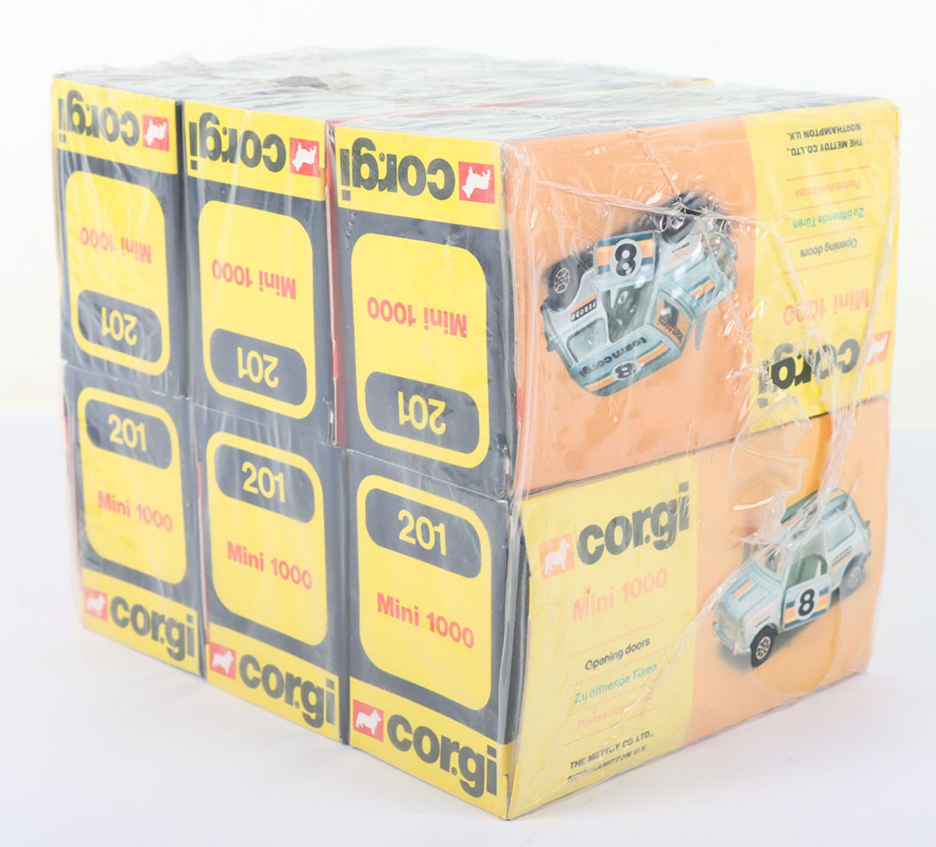 Corgi Trade Pack of six 201 BLMC Mini 1000 ‘Team Corgi'