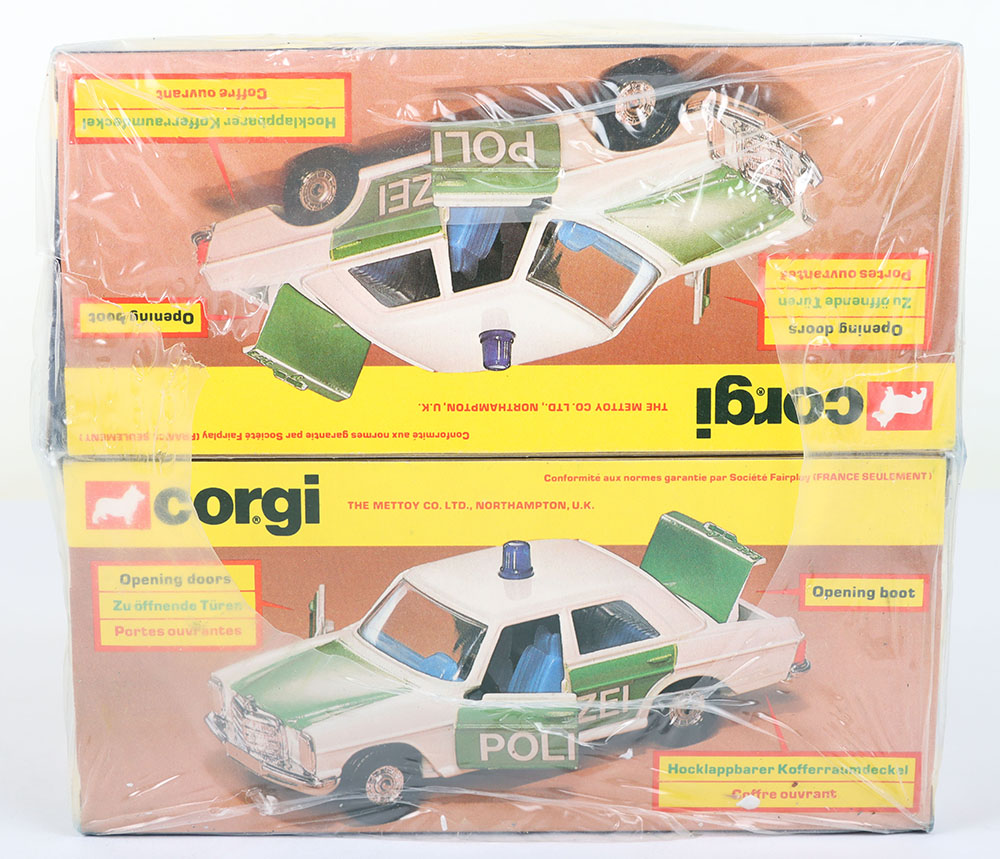 Corgi Trade Pack of six 412 Mercedes-Benz 240D Police Cars - Image 5 of 7