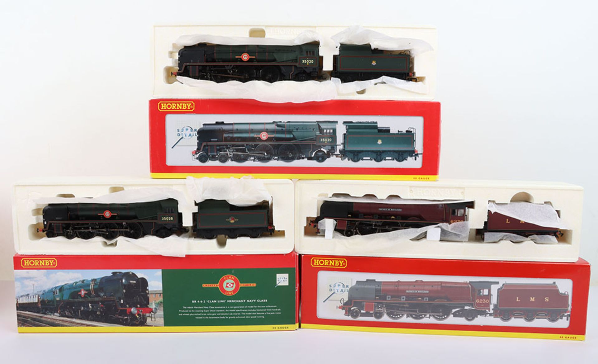 Three Hornby Railway Super Detail locomotives