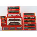 Hornby Railway Diesel locomotive and rolling stock,