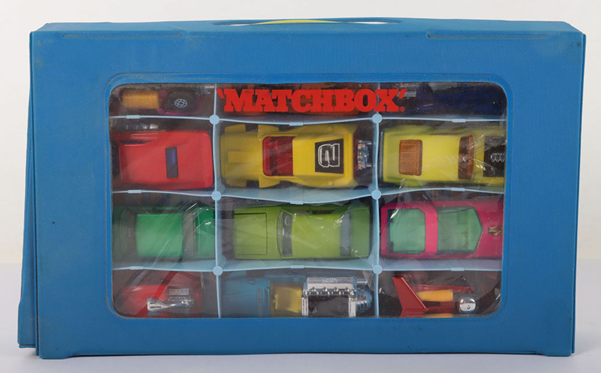 Matchbox Superfast USA issue Carry Case with 12 Vehicles