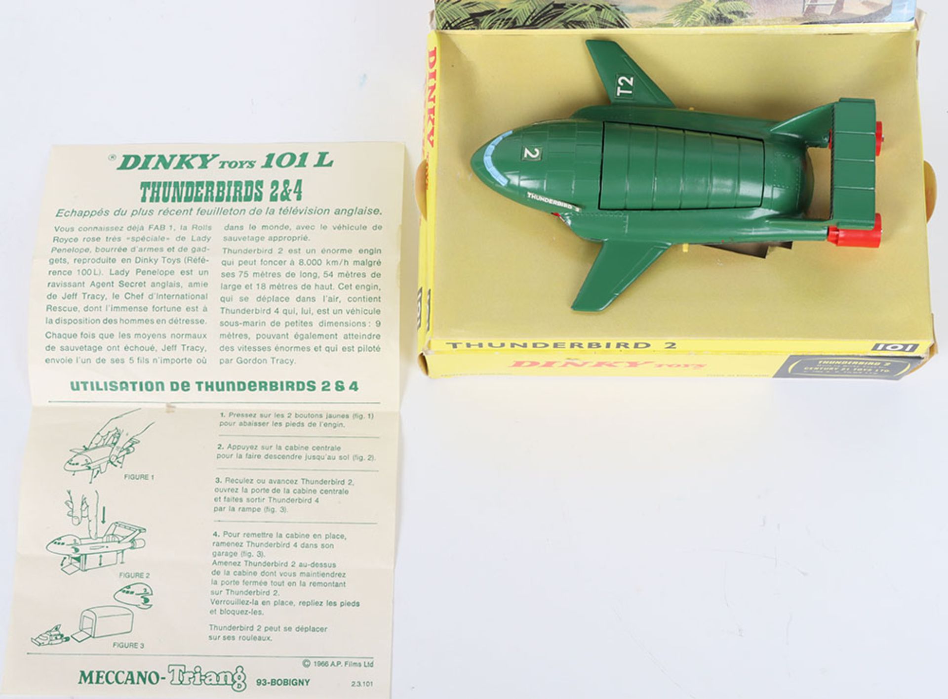 Dinky Toys Boxed 101 Thunderbirds 2 & 4 Straight From TV series ‘Thunderbirds’ - Image 5 of 5