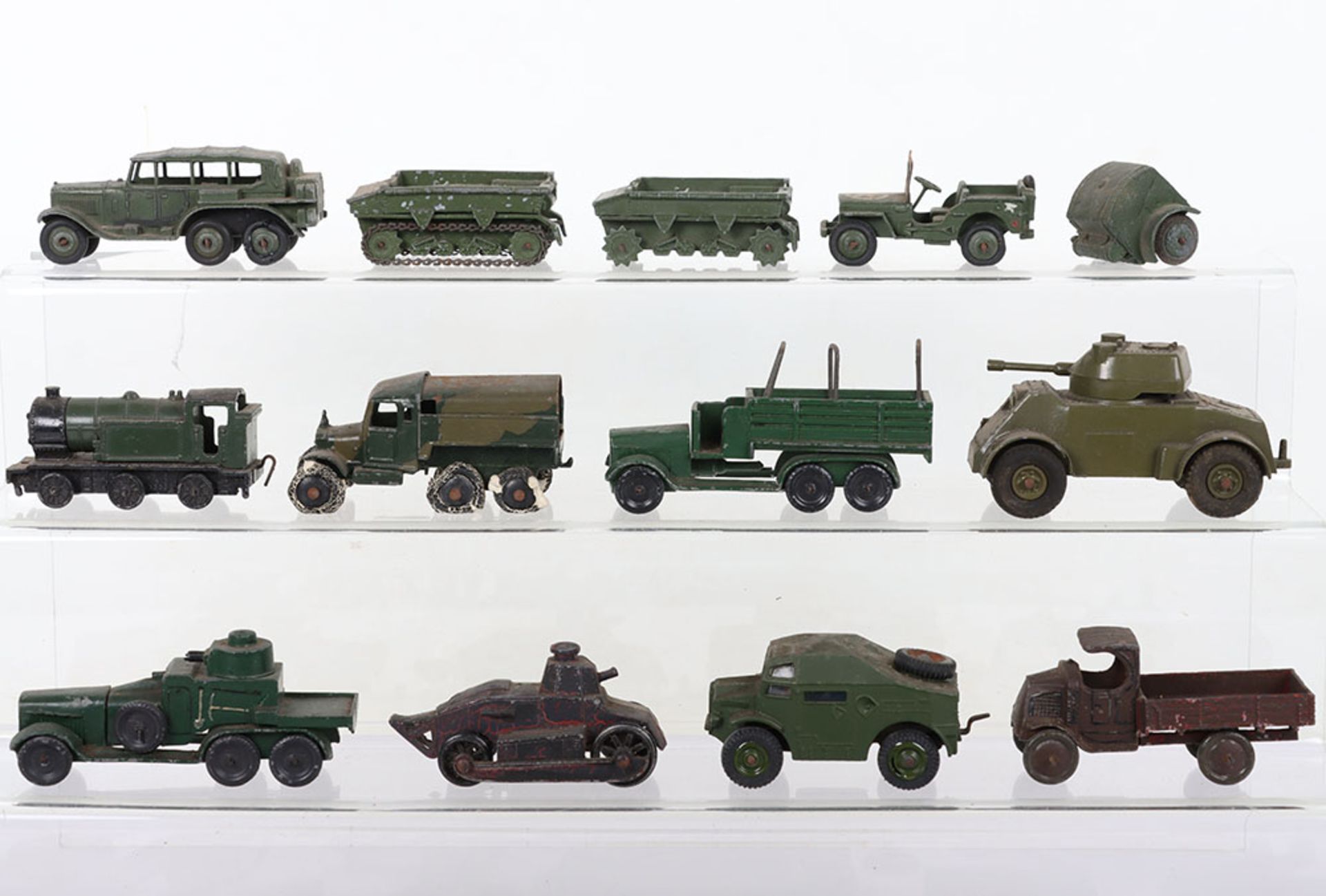 Collection of Dinky and other playworn Military vehicles - Image 2 of 4