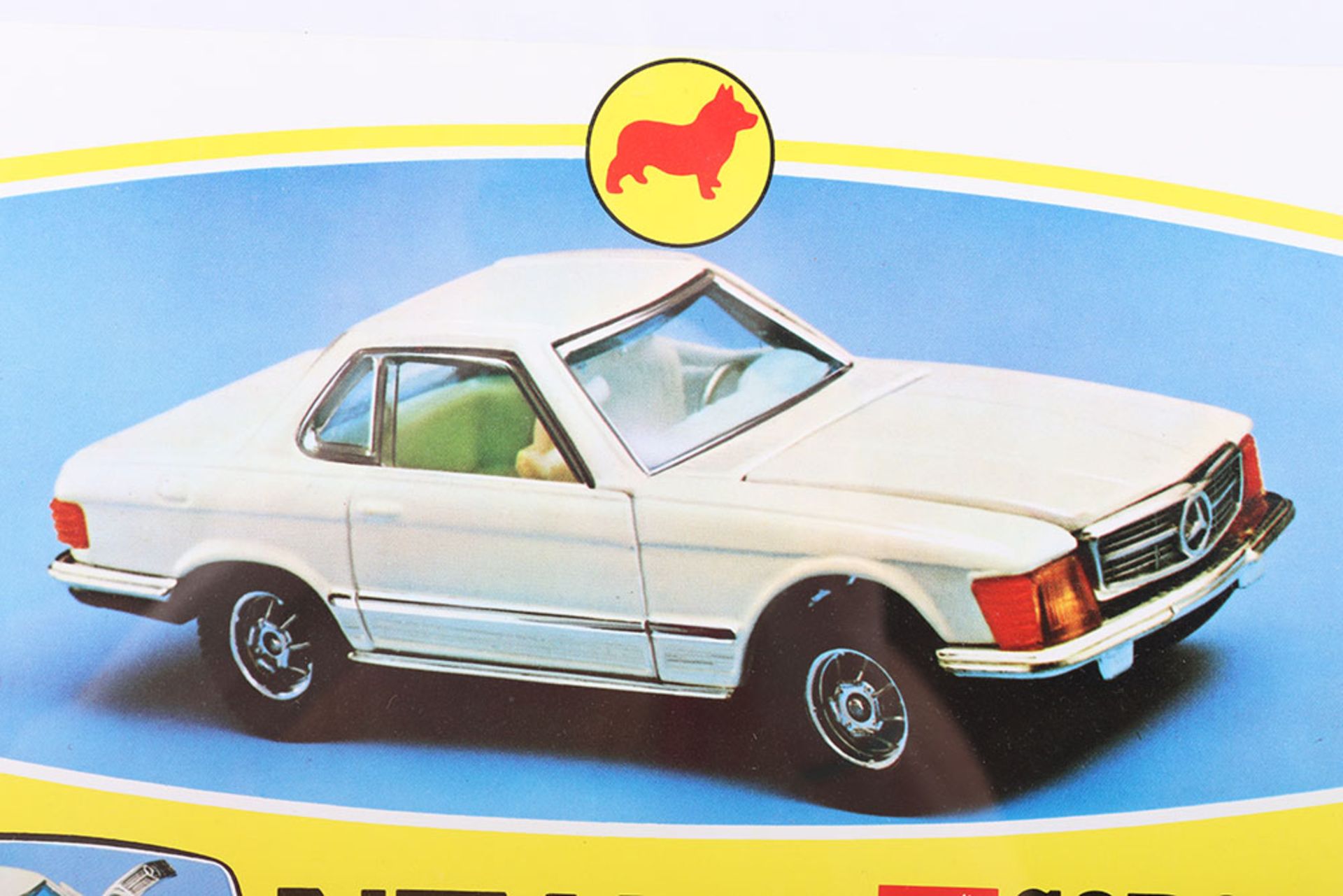 Original New from Corgi Toys 393 Mercedes Benz 350SL with Whizzwheels, Shop window poster - Image 3 of 5
