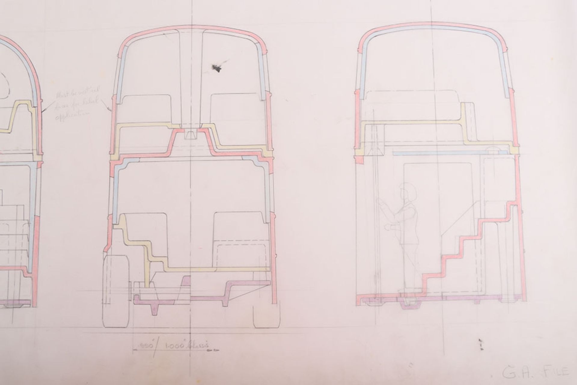 Original Corgi Toys/Mettoy Routemaster Bus Factory Drawing - Image 4 of 5