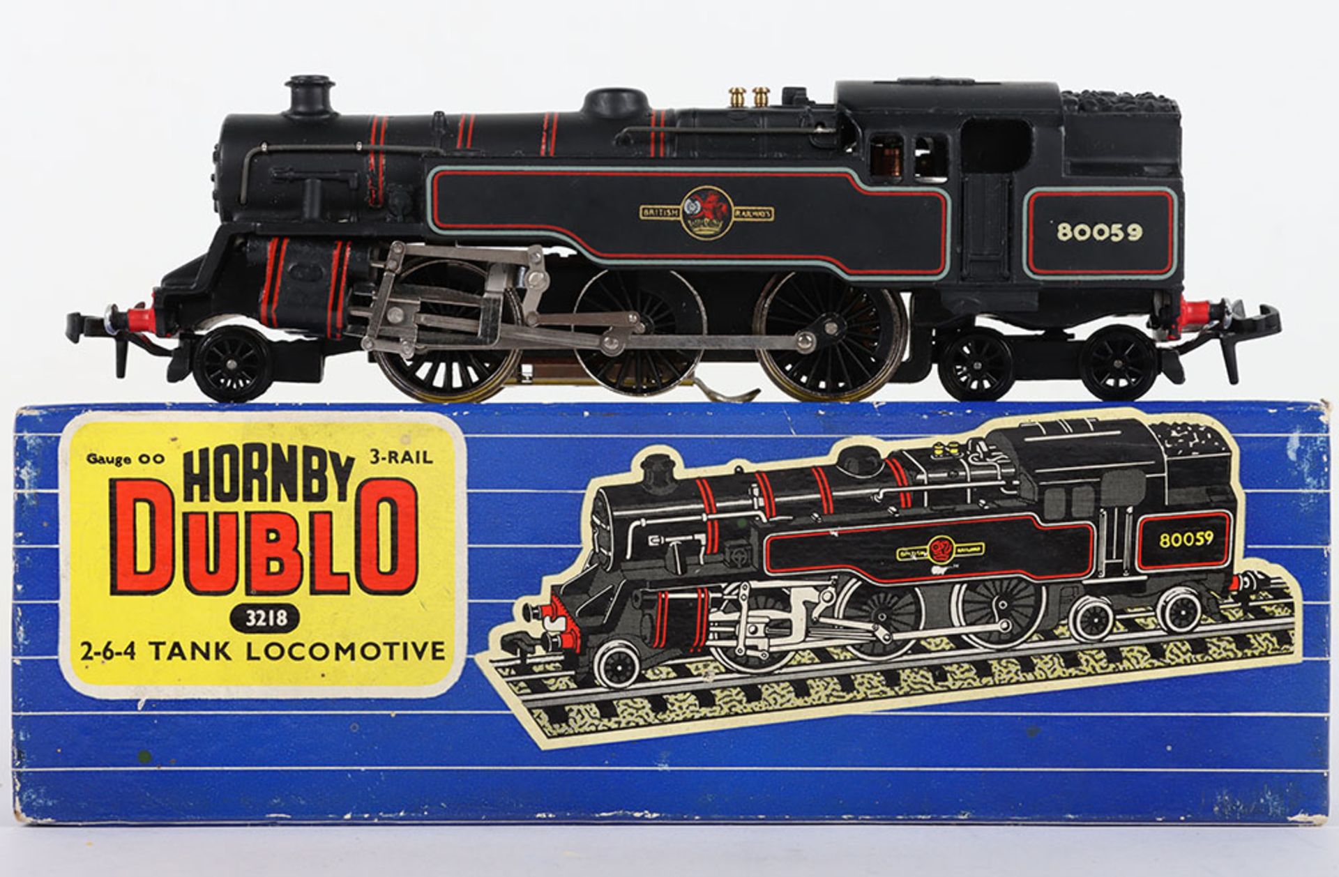 Boxed Hornby Dublo 3218 2-6-4 tank engine 80059