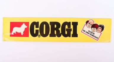 Corgi Technocrats Shop Tin Display Sign