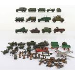 Collection of Dinky and other playworn Military vehicles