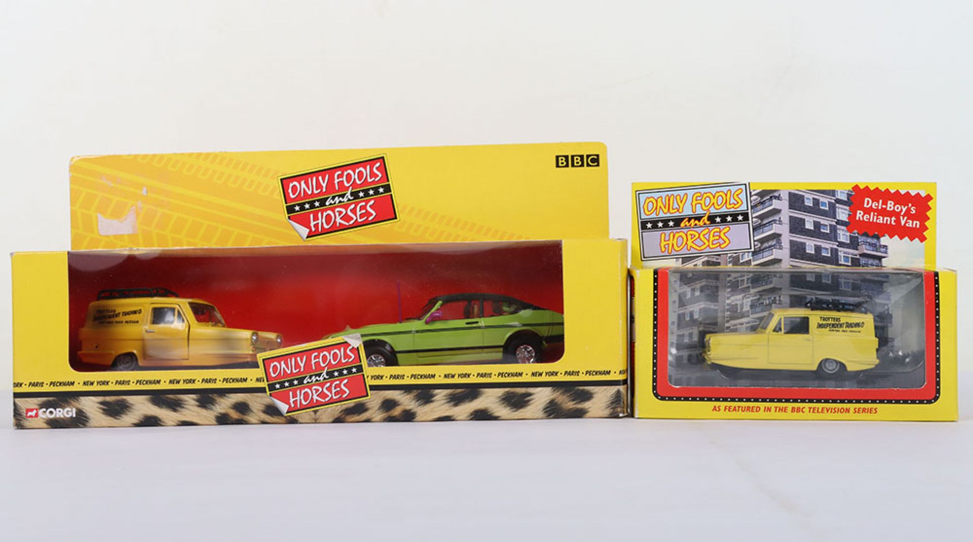 Corgi Only Fools and Horses Ford Capri & Reliant Robin set