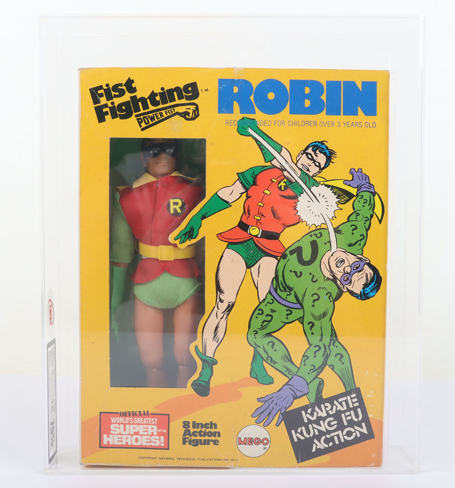 Scarce Sealed and Graded Mego Robin Figure