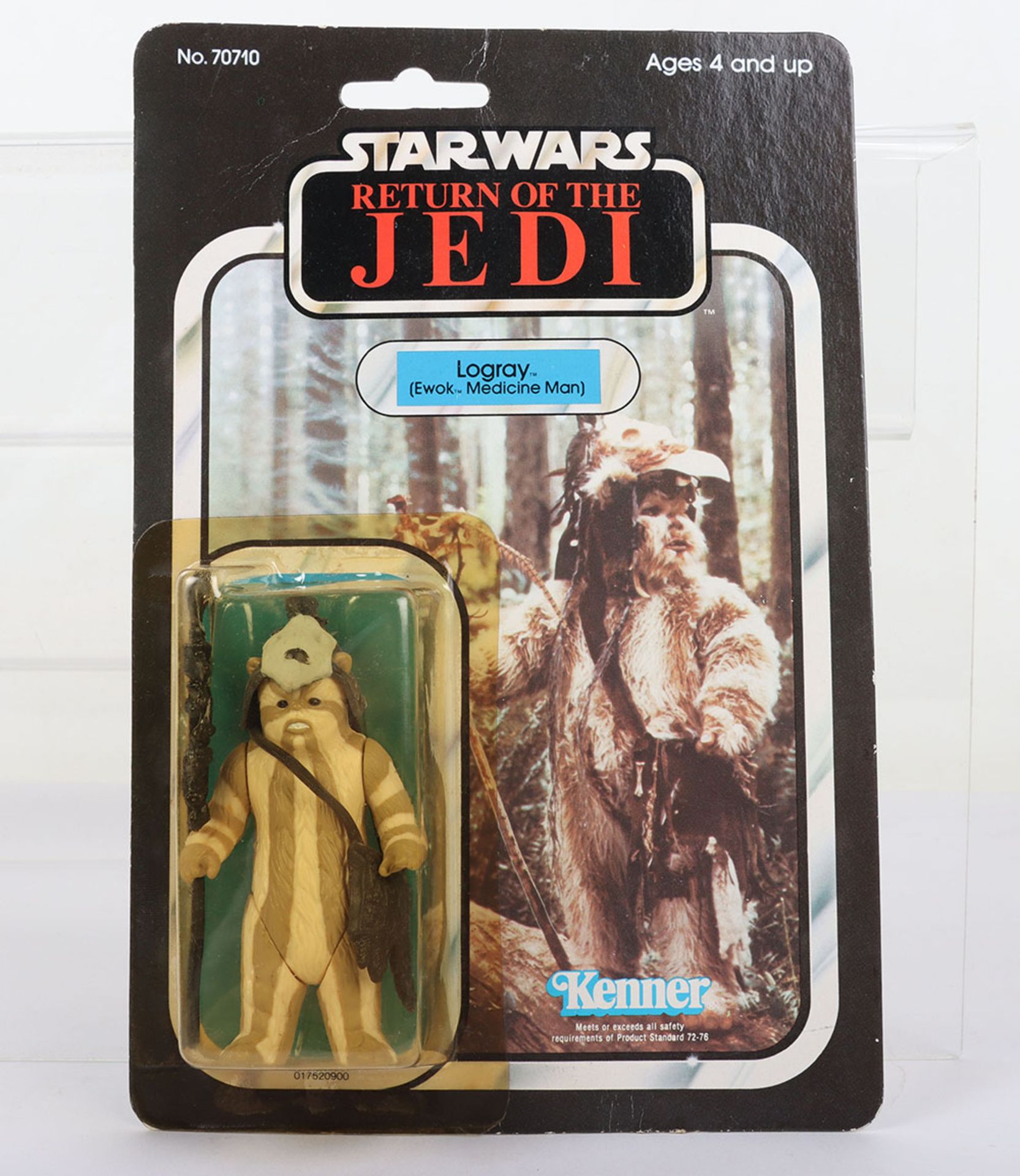 Kenner Star Wars Return of The Jedi Logray (Ewok Medicine Man) Vintage Original Carded Figure