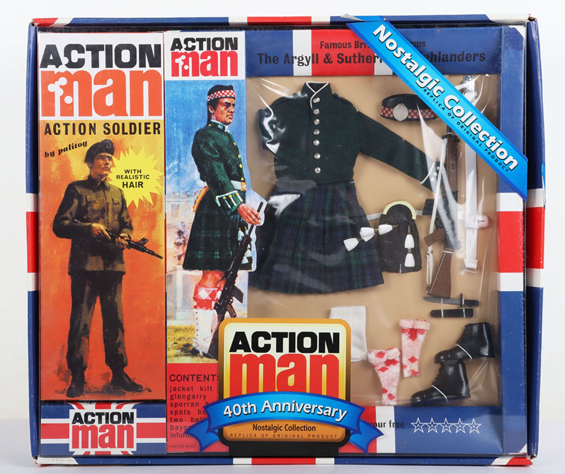 Action Man Palitoy Famous British Regiments The Argyll & Sutherland Highlanders Outfit 40th Annivers