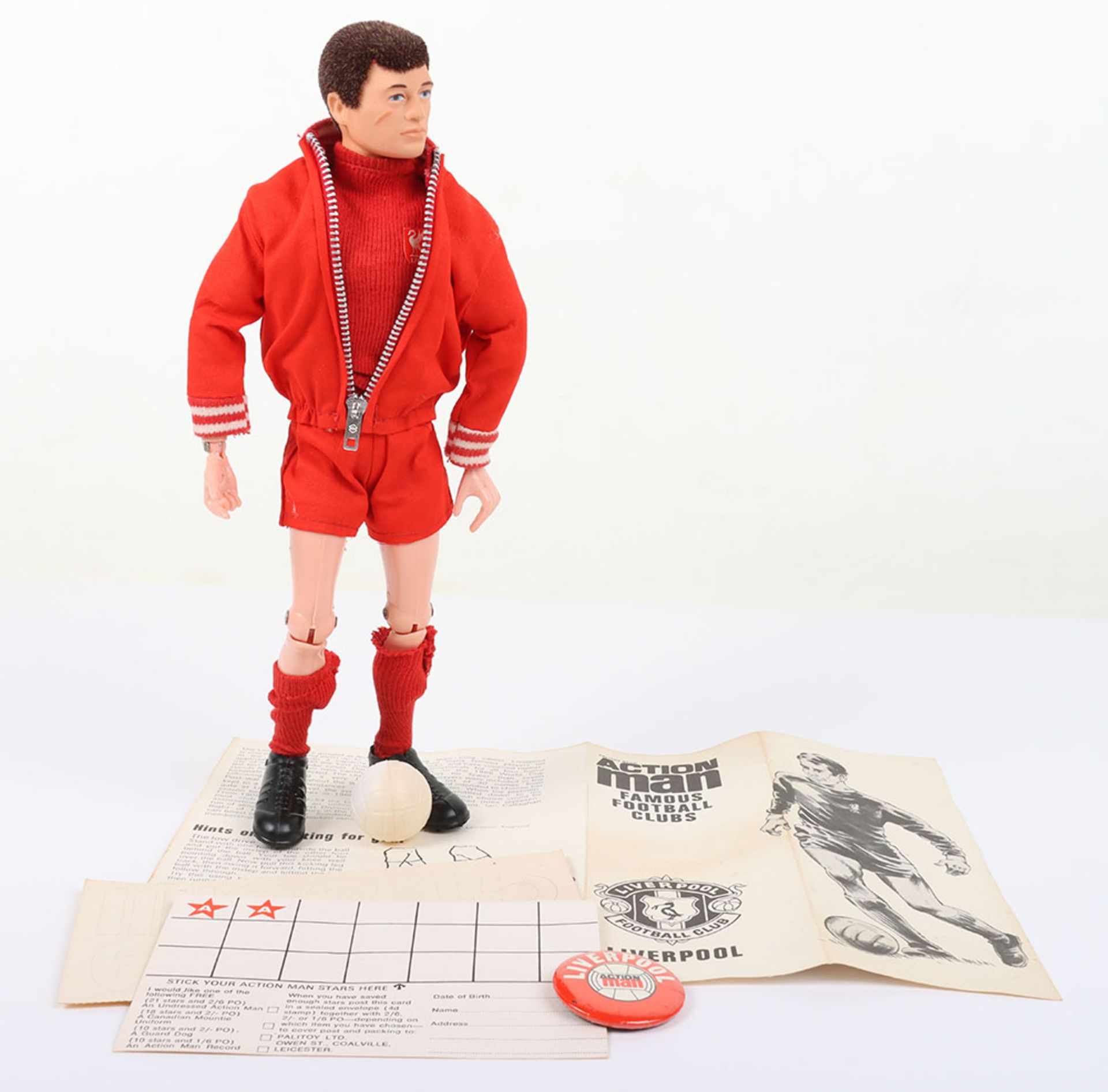 Vintage Action Man Famous Football Clubs Liverpool