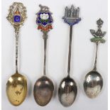 4x British Regimental Spoons