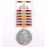 British Queens South Africa Medal to the Hampshire and Isle of Wight Royal Garrison Artillery
