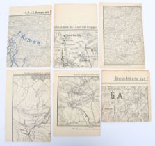 Small Grouping of WW1 German Maps of the Western Front