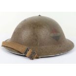 WW2 British Steel Combat Helmet with Regimental Emblem