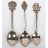 3x Indian Army Silver Regimental Spoons