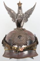 Rare Imperial German M1889 Parade Helmet of the Prussian Leibgendarmerie, The Personal Bodyguard of