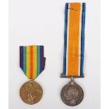 Great War Medal Pair Somerset Light Infantry