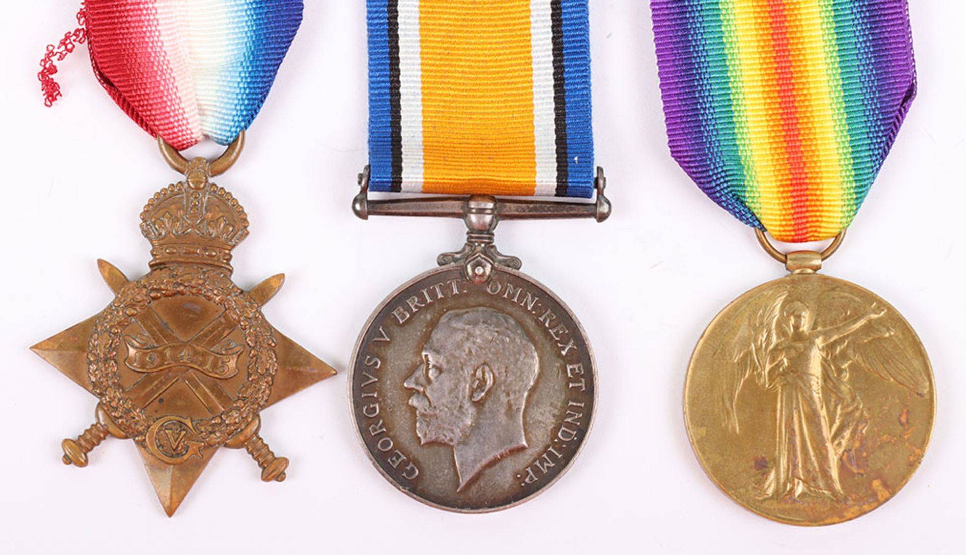 Great War 1914-15 Star Medal Trio to the Army Cyclist Corps - Image 2 of 5