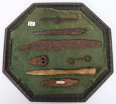 Display of 7x Saxon Archaeological Finds