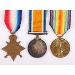 A Poignant Great War 1914-15 Star Medal Trio to a Mechanic in the Royal Flying Corps Who Having Surv