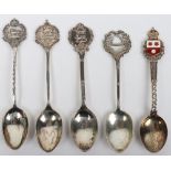 5x Hampshire Regiment Hallmarked Silver Spoons