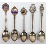5x Indian Army Railway Regiment Silver Spoons