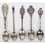 East Lancashire Regiment Hallmarked and Sterling Silver Spoons