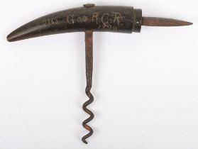 Boer War Interest South African Horn Corkscrew