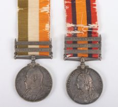 British Boer War Medal Pair 2nd Battalion East Kent Regiment