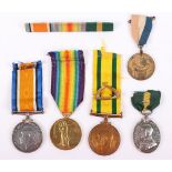 Great War Territorial Long Service Medal Group of Four to the 1/7th Hampshire Regiment