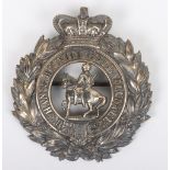 Very Rare Officers Silver Plated Headdress Badge of the 1st Hants Mounted Rifle Volunteers