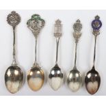 5x Indian Army Silver Regimental Spoons