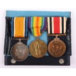 Great War Pair of Medals to the Hampshire Regiment with a Special Constabulary Long Service Medal