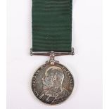 Edwardian Volunteer Long Service Medal to a Bandsman in the 4th Volunteer Battalion Hampshire Regime
