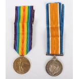 Great War Medal Pair to the Duke of Cornwall’s Light Infantry